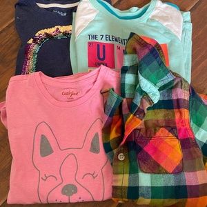 Girls 6/6x long sleeved shits